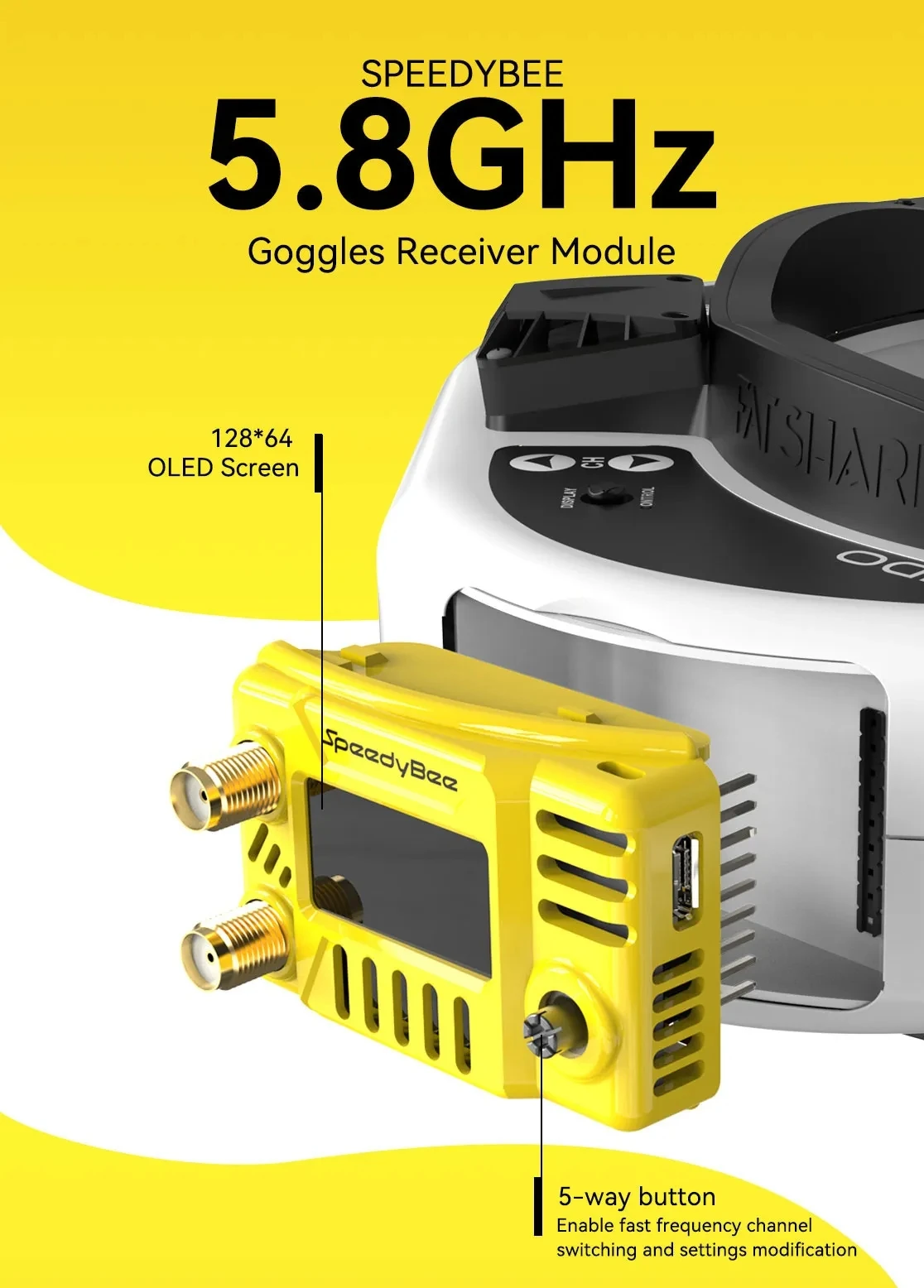 SpeedyBee FPV Goggles Module 5 - Drone Compass review and price