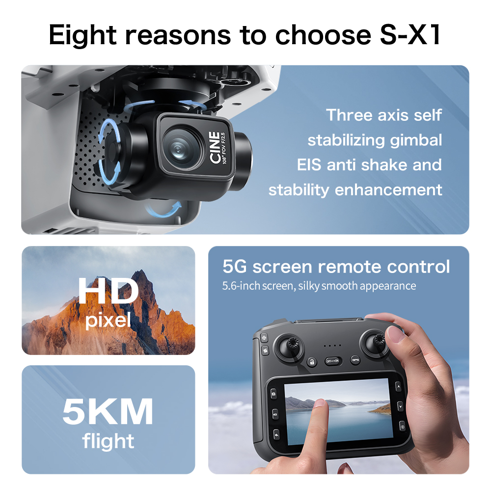 S-X1 MAX GPS Drone with 3-Axis - Drone Gps Mount review and price