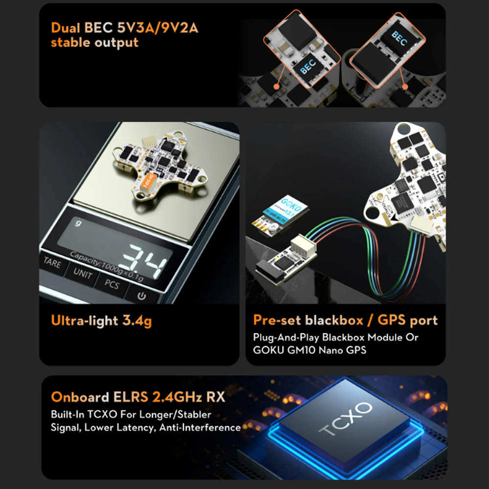 FLYWOO GOKU F405 HD 1S 12A AIO - Drone Flight Controller review and price